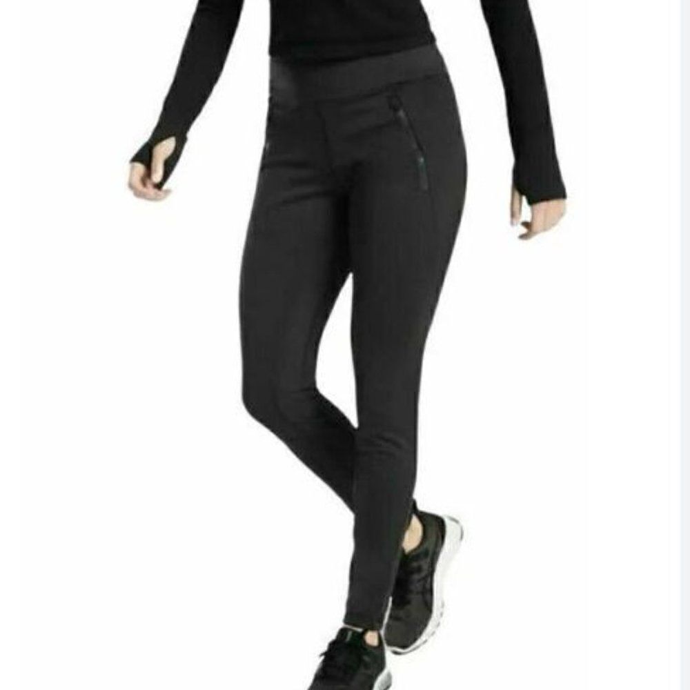 ATHLETA Peak Hybrid Fleece Tight Black Size XS